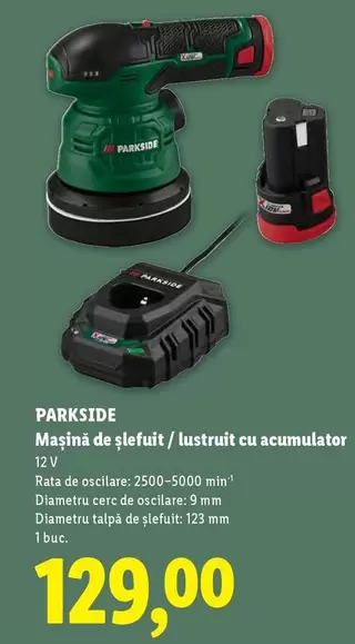 Mașină de șlefuit / lustruit cu acumulator