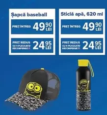 Șapcă baseball, Sticlă apă