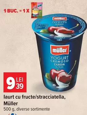 laurt cu fructe/stracciatella