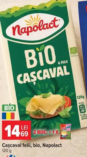 Casacaval felii, bio