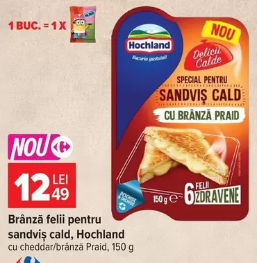 Brânză felii pentru sandviș cald