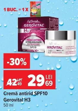 Gerovital - Cremă antirid SPF10