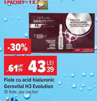 Gerovital - Fiole cu acid hialuronic H3 Evolution