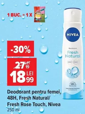 Deodorant pentru femei, 48H, Fresh Natural/Fresh Rose Touch