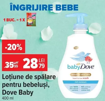 Loțiune de spălare pentru bebeluși