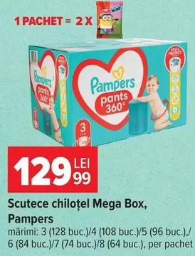 Pampers - Scutece chiloțel Mega Box