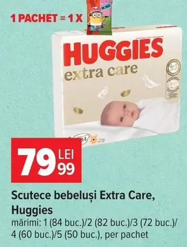 Huggies - Scutece bebeluși Extra Care