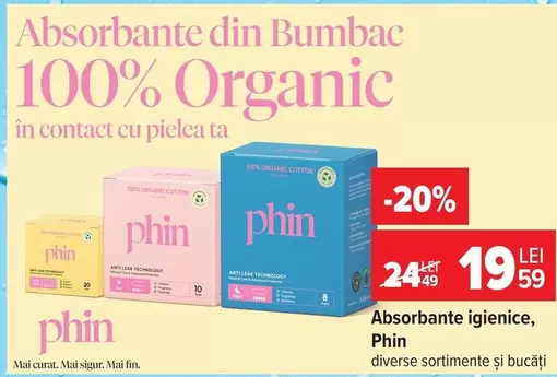 Absorbante din Bumbac 100% Organic