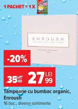 Tampoane cu bumbac organic