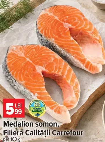 Medalion somon, Filiera Calității