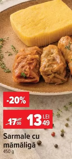 Sarmale cu mămăligă