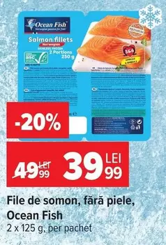 File de somon, fără piele
