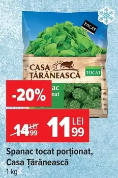 Spanac tocata portionat