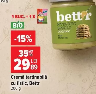 Cremă tartinabilă cu fistic
