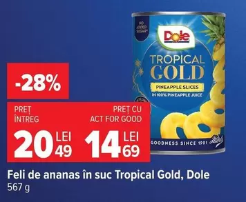 Feli de ananas în suc