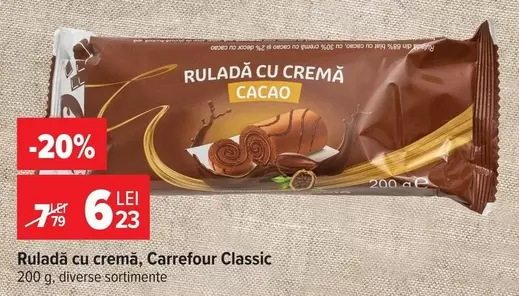 Ruladă cu cremă Cacao