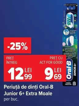 Periuta de dinti Junior 6+ Extra Moale