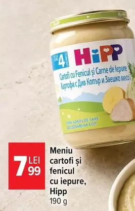 Meniu cartofi și fenicul cu iepure