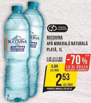 APA MINERALA NATURALA PLATA