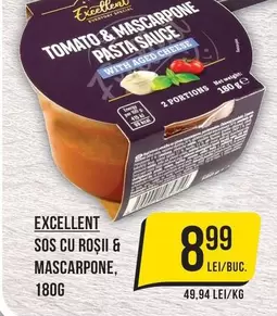 TOMATO & MASCARPONE PASTA SAUCE WITH AGED CHEESE