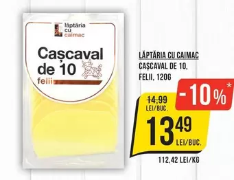 Cașcaval de 10 felii