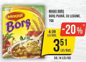 Bors Pudră, Cu Legume