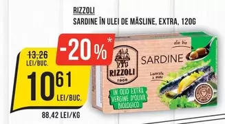 SARDINE ÎN ULEI DE MĂSLINE, EXTRA