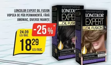 Vopsea de păr permanentă, fără amoniac, diverse nuanțe