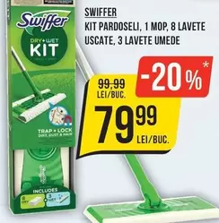 KIT PARDOSELI, 1 MOP, 8 LAVETE USCATE, 3 LAVETE UMEDE