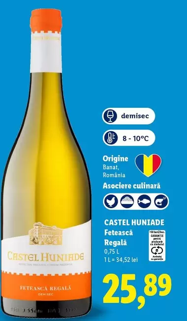 CASTEL HUNIAde Fetească Regală