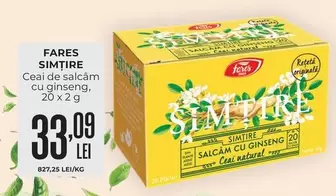 Ceai de salcâm cu ginseng