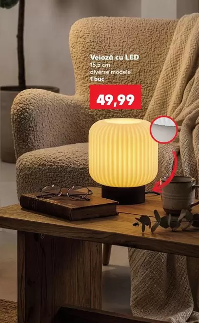 Veloza cu LED 6,5 cm