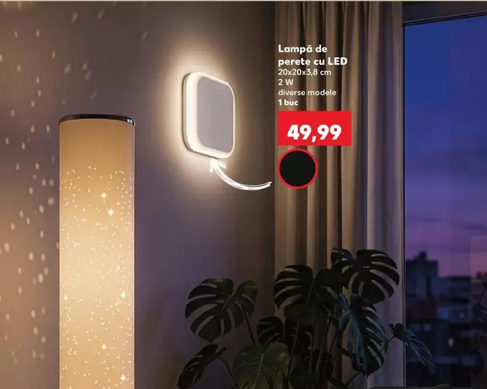 Lampă de perete cu LED
