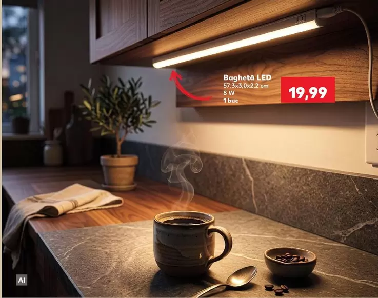 Boghet LED 57.5x5.0x2.2