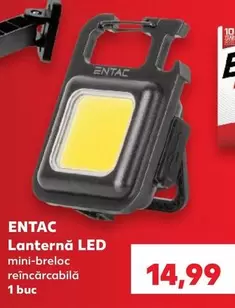 Lanternă LED mini-breloc reîncărcabilă