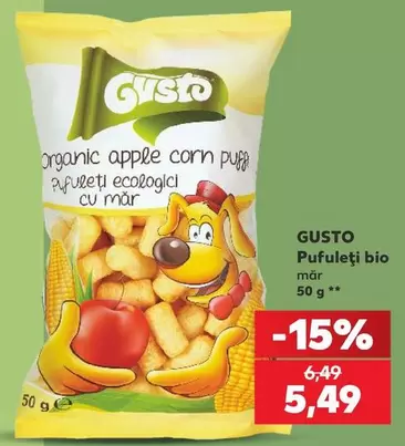 Apple - Pufuleți bio cu măr