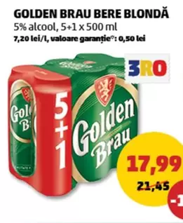 GOLDEN BRAU BERE BLONDĂ
