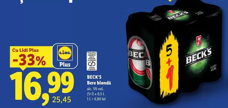 Beck's - Bere blonda