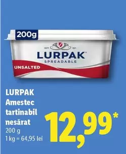Amestec tartinabil nesărat