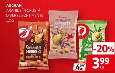 Auchan - ARAHIDE ÎN CRUSTĂ DIVERSE SORTIMENTE