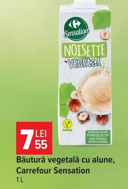 Băutură vegetală cu alune