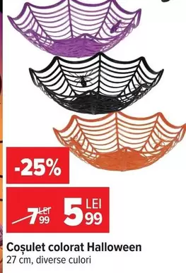 Coșuleț colorat Halloween