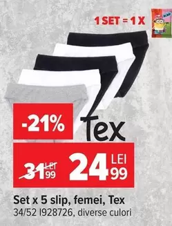 Set x 5 slip, femei, 34/52 1928726