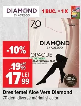 Dres femei Aloe Vera Diamond 70 den