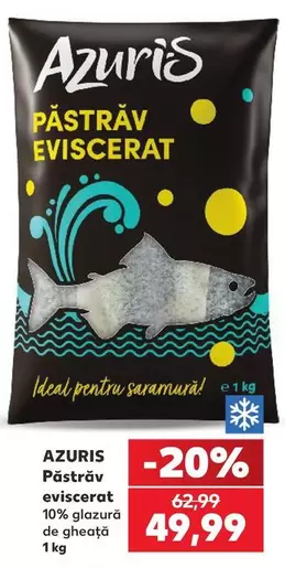 Păstrăv eviscerat
