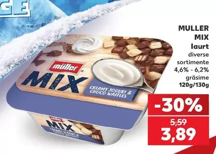 MIX creamy yogurt & choco waffles