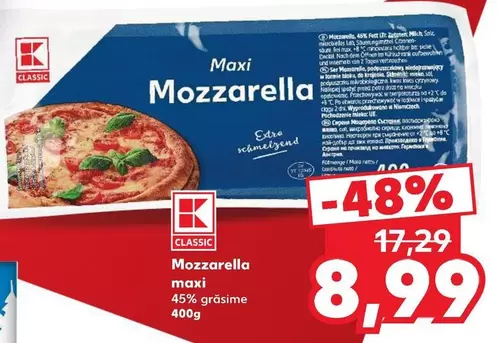 Mozzarella maxi