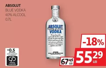 BLUE VODKA 40% ALCOOL 0.7L