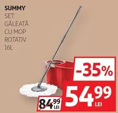SET GALEATĂ CU MOP ROTATIV 16L