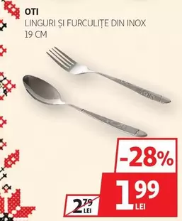 LINGURI ȘI FURCULIȚE DIN INOX